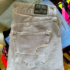 AE Grey corduroy skinny pant